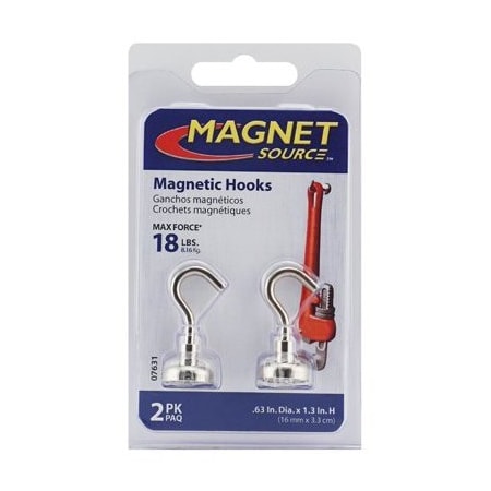 Master Magnetics 2PK 18 Neo Magnet Hook 7631